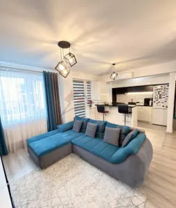 Apartament nou, 2 camere, model open space, 53mp, etaj 1, mobilat si utilat, Bucium ! - foto 5