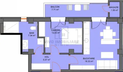 Apartament de vanzare in Sibiu - 2 camere, etaj intermediar, cu balcon si loc de parcare privat, Dna Stanca - foto 2