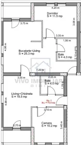 2 apartamente de vanzare in Sibiu - pretabile pentru regim hotelier, etaj 1, zona Henri Coanda - foto 2