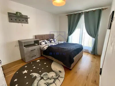 Penthouse de inchiriat in Sibiu - 4 camere, terasa de 40 mp, mobilat si utilat, Cartierul Arhitectilor - foto 15