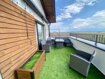 Penthouse de inchiriat in Sibiu - 4 camere, terasa de 40 mp, mobilat si utilat, Cartierul Arhitectilor - foto 6
