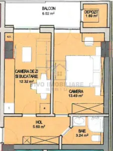 Garsoniera de vanzare in Sibiu - decomandat, la cheie, cu balcon - foto 2