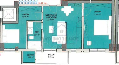 Apartament de vanzare in Sibiu - 3 camere, cu balcon, Dna Stanca - foto 2