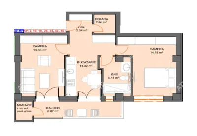 De vanzare apartament la etajul 2 cu 2 camere decomandate balcon parcare  zona Doamna Stanca din Selimbar - foto 4