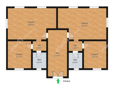 De inchiriat spatiu birouri compus din 6 camere situat in localitatea Talmaciu/Sibiu - foto 6