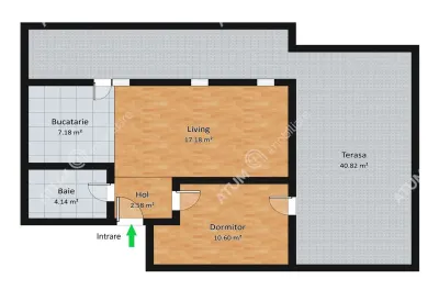 De vanzare apartament cu 2 camere terasa 40 mp si 2 locuri de parcare situat in zona Vasile Aaron din Sibiu - foto 7