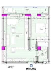 De vanzare apartament finisat la cheie cu 2 camere la etajul 1 zona Pictor Brana din Selimbar - foto 9