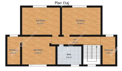 Casa individuala de vanzare 4 camere 2 bai si terasa pe teren 1170 mp in Cisnadioara - foto 8