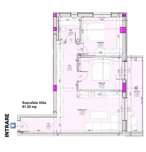 De vanzare apartament finisat la cheie cu 3 camere si balcon zona Pictor Brana - foto 8