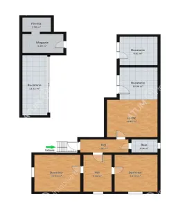 Casa individuala de inchiriat cu 3 camere 3 bucatarii pivnita situata in localitatea Poplaca din Sibiu - foto 8