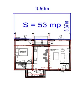 Apartament de vanzare la cheie cu 2 camere  debara balcon si gradina proprie zona Doamna Stanca/Selimbar - foto 7