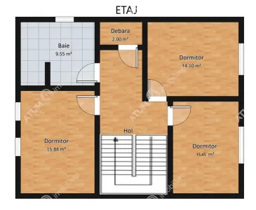 De vanzare casa cu 4 camere decomandate si gradina in zona Bavaria in Sibiu - foto 10