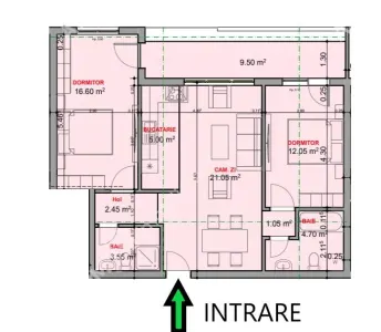 De vanzare apartament la cheie de 3 camere cu 2 bai si balcon la etajul 1 zona Veterani - foto 5