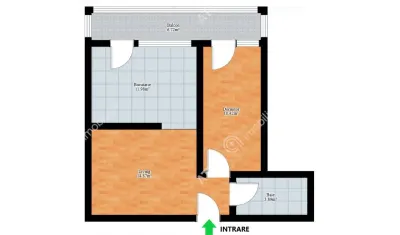 Apartament de vanzare cu 2 camere balcon si loc privat de parcare in zona Calea Surii Mici din Sibiu - foto 4