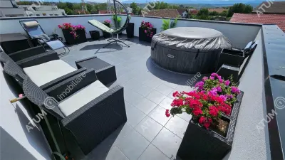 Penthouse cu 2 camere terasa 2 locuri de parcare de inchiriat in zona Turnisor din Sibiu - foto 8