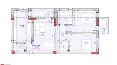 De vanzare apartament finisat la cheie cu 3 camere decomandate 2 bai si 2 balcoane in Selimbar - foto 5