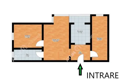 De vanzare apartament cu 3 camere la etajul 2 in zona Terezian din Sibiu - foto 9