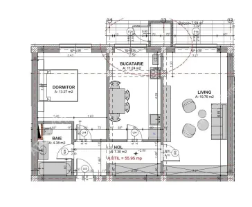 De vanzare apartament cu 2 camere decomandate si balcon etaj 2 zona Doamna Stanca - foto 7