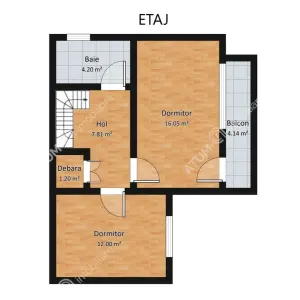 De vanzare casa spatioasa cu 3 camere si curte proprie in zona Turnisor in Sibiu - foto 6