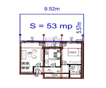 De vanzare apartament la alb cu 2 camere gradina si loc de parcare inclus zona Doamna Stanca/Selimbar - foto 7