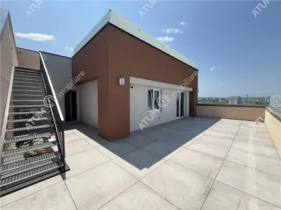De vanzare penthouse cu 3 camere 2 bai si 2 terase zona Calea Surii Mici din Sibiu - foto 9