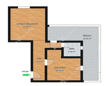 De inchiriat apartament cu 2 camere balcon si loc parcare situat in zona Calea Cisnadiei din Sibiu - foto 6