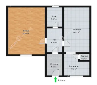 Casa individuala de vanzare cu 2 camere teren 470 mp situata in centrul orasului Cisnadie din Sibiu - foto 10
