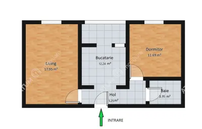 De vanzare apartament cu 2 camere decomandate cu boxa si pivnita zona Vasile Aaron din Sibiu - foto 6