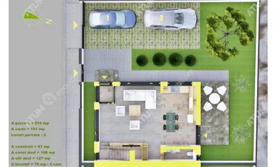 De vanzare casa moderna cu 4 camere 3 bai si teren de 214 mp in Selimbar zona Triajului - foto 7