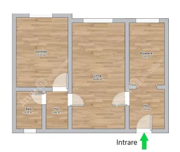 Apartament de vanzare cu 2 camere in zona Mihai Viteazul din Sibiu - foto 9