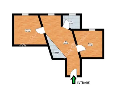 De inchiriat apartament cu 2 camere decomandate in zona ultracentrala din Sibiu - foto 10