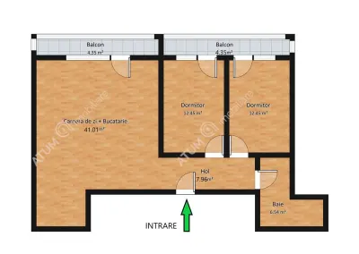 De vanzare apartament 3 camere 2 balcoane etaj intermediar zona Doamna Stanca - foto 8