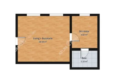 De inchiriat apartament unicat cu 2 camere langa Piata Mare din Sibiu - foto 9