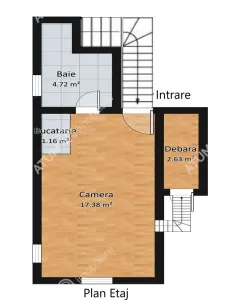 De vanzare casa ultracentrala compusa din 2 garsoniere situata langa Teatru Gong din Sibiu - foto 7