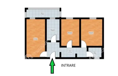 De vanzare apartament cu 3 camere decomandate si balcon in zona Mihai Viteazu din Sibiu - foto 7