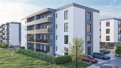 De vanzare apartament finisat la cheie cu 3 camere si balcon etaj 1 zona Pictor Brana din Selimbar - foto 6