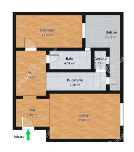 De vanzare apartament decomandat cu 2 camere balcon si pivnita zona Bulevardul Mihai Viteazu din Sibiu - foto 7