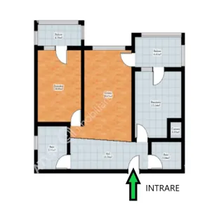 De vanzare apartament cu 2 camere decomandate 2 balcoane si loc parcare in zona Arhitectiilor din Sibiu - foto 5
