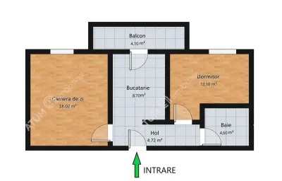 De vanzare apartament cu 2 camere decomandate intabulat  la etajul 1 zona Doamna Stanca - foto 7