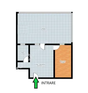 De inchiriat apartament tip penthouse cu 2 camere terasa si loc de parcare in zona Calea Surii Mici din Sibiu - foto 6