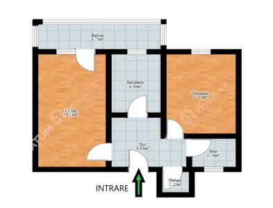 De vanzare apartament cu 2 camere decomandate si balcon in zona Mihai Viteazu din Sibiu - foto 6