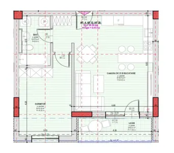 De vanzare apartament finisat la cheie cu 2 camere si balcon zona Pictor Brana - foto 6