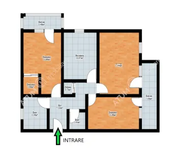 De vanzare apartament cu 3 camere decomandate 2 balcoane loc de parcare si pod in zona Cartierul Arhitectiilor din Sibiu - foto 7