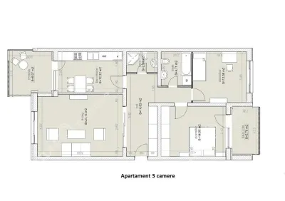 Apartament cu 3 camere decomandate de inchiriat in Selimbar zona Lidl - foto 3
