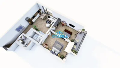 Apartament 3 camere bloc nou, 107000 euro - foto 10
