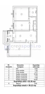 Spatiu comercial, 58mp, bd. Dacia, in statie, Zimbru - foto 14