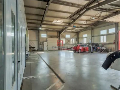 Vanzare depozit/hala/spatiu industrial SERVICE AUTO cu teren 5.980mp Domnesti - Centura, ILFOV - Domnesti