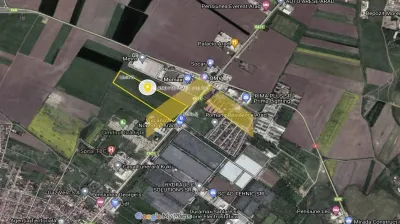 Teren intravilan cu PUZ aprobat 11 ha Gradiste - Arad