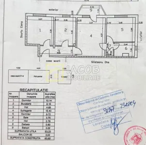 Str. Neagoe Voda, 3 camere, etaj 3, Bacau - foto 3