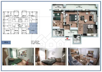 Ap. decomandat, 3 camere, logie 13,4 mp, bloc nou, lift - foto 2